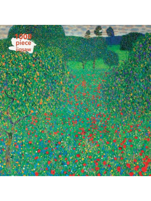 9781787558823 Adult Jigsaw Puzzle Gustav Klimt: Poppy Field - Slika 1
