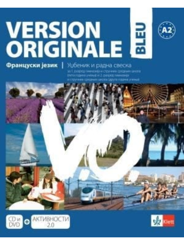 9788677623050 Version originale BLEU - udžbenik i radna sveska za prvi i drugi razred gimnazije i srednjih stručnih škola - Slika 1